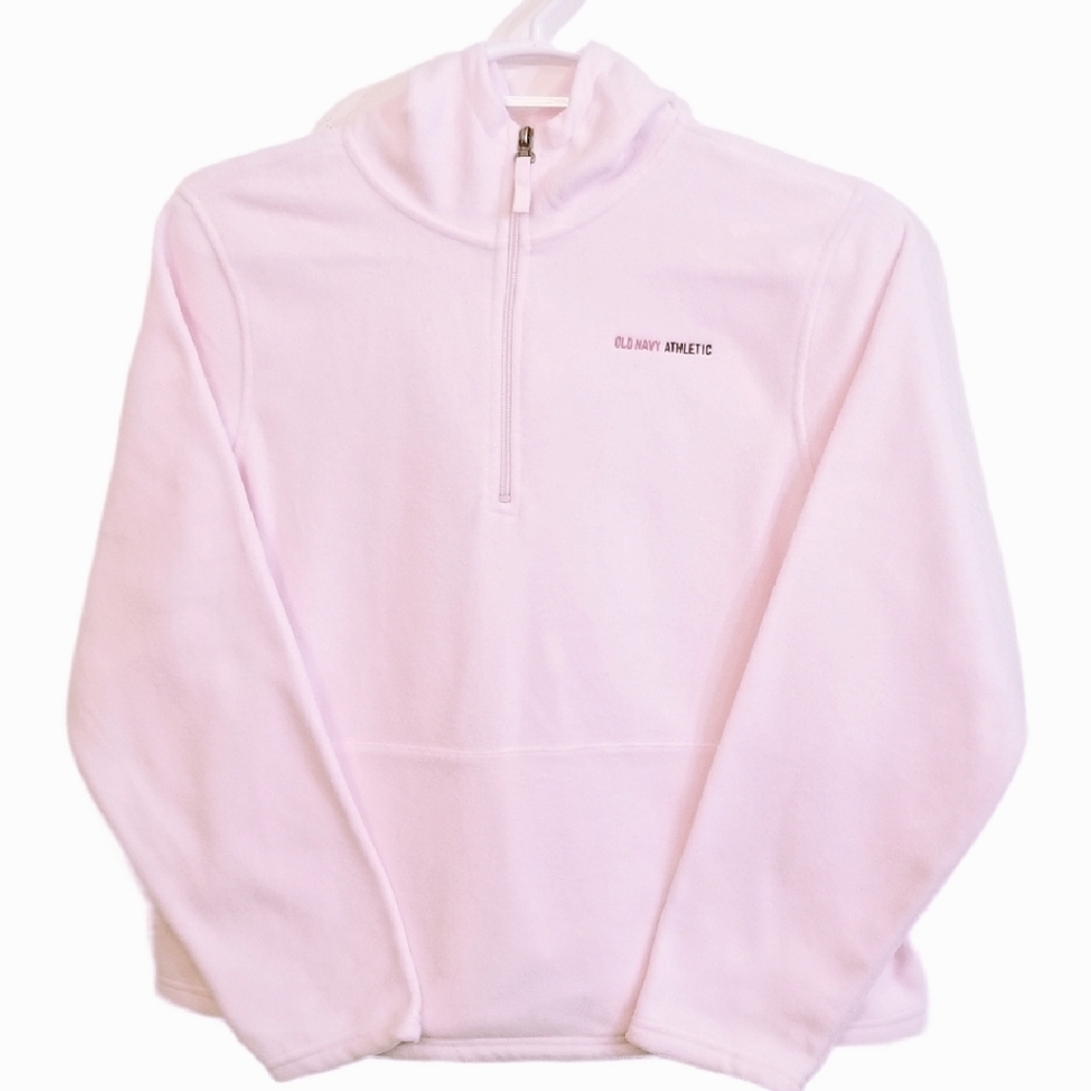NWOT Old Navy Plus Athleticwear Quarter Zip Cozy Pullover Fleece Hoodie Pink XXL